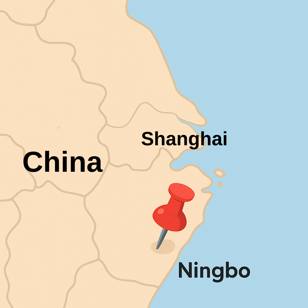 Ningbo location map