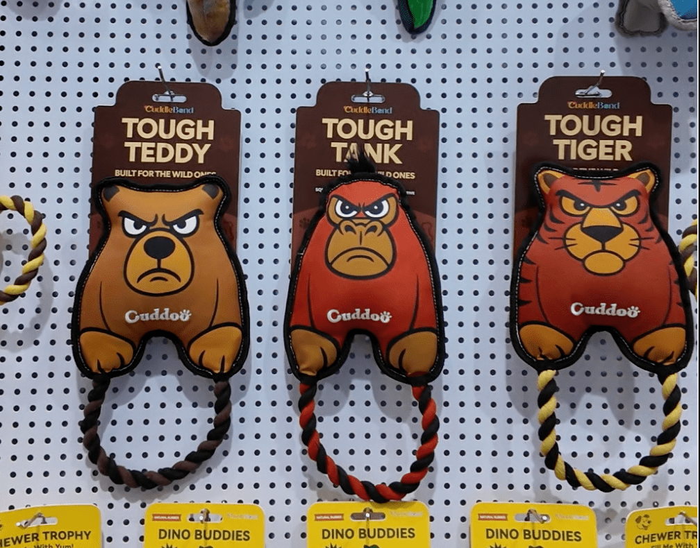 Tough Tiger Bear Gorilla Wild Ones Exclusive Design Durable Stuffed Plush Dog Toys For Destroyers