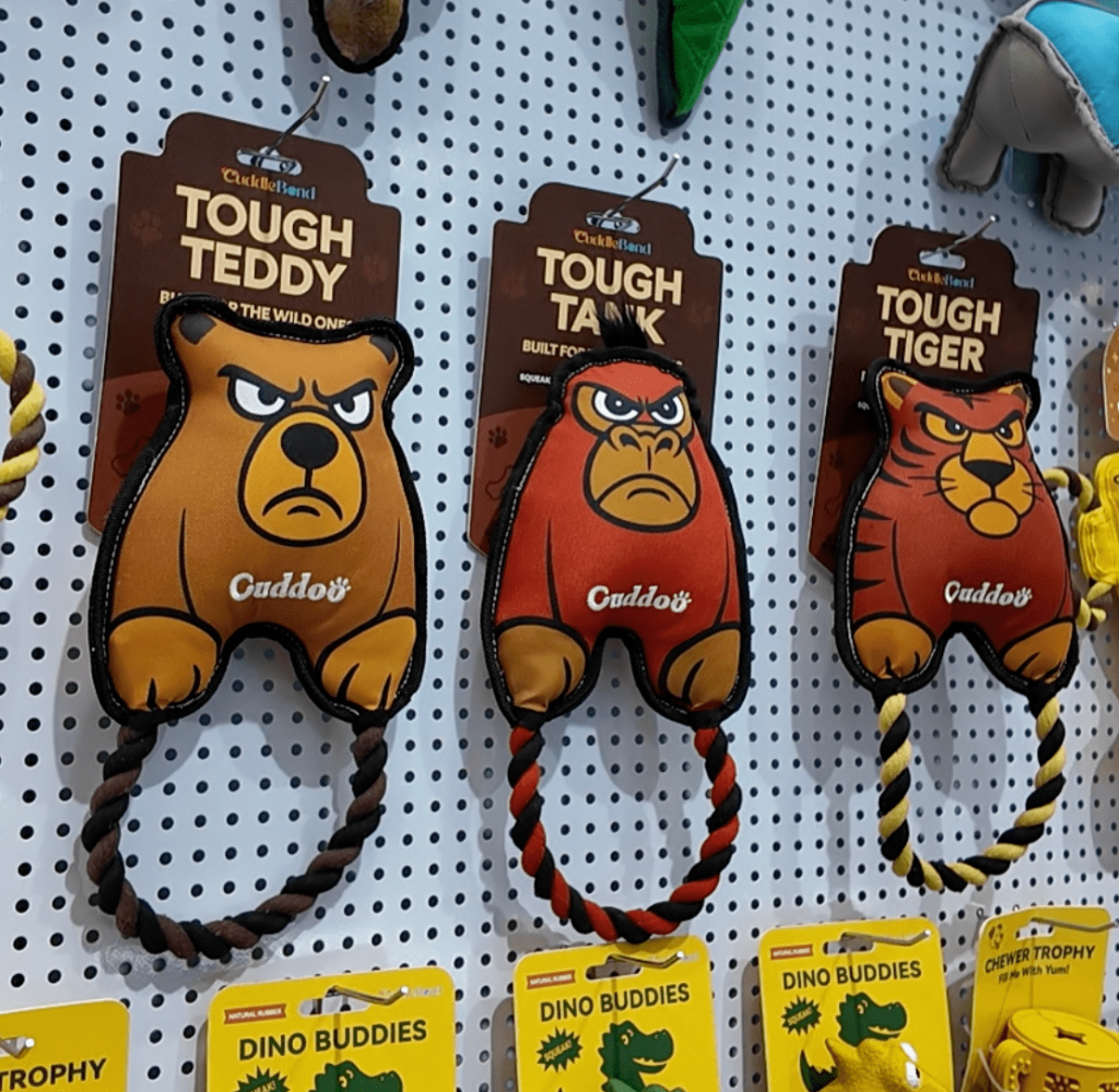 Tough Tiger Bear Gorilla Wild Ones Exclusive Design Durable Stuffed Plush Dog Toys For Destroyers